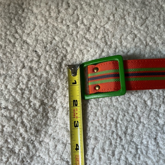 Apt. 9 Multi-Colored Striped Belt with Colorful Buckle Vintage - Picture 8 of 10